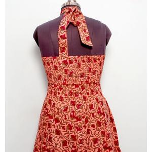 Customized Summer Floral Midi Dress Natural Cotton Sleeveless Soft and Comfortable <b>Sweet</b> Eco-Friendly Women's Dress - Product Image 6