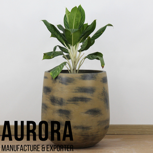Ensemble de pots à fleurs en béton rustiques, classiques et antiques, durables, légers, pour plantes d'extérieur - Product Image 3