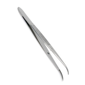 Pinces à dissection manuelles en acier inoxydable, légères, à mâchoires droites entièrement dentelées longitudinallement, 24 cm, haute qualité, classe II - Product Image 3