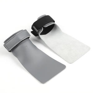 Custom Logo Fitness Weightlifting Pull up Leather Gymnastics Gym Hand Guard Palm Grips Pads Cross Fit <b>Gloves</b> - Product Image 2