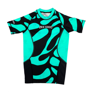 Wholesale OEM Jiujitsu Judo MMA <b>Compression</b> Rashguard <b>Shirts</b> Short Sleeve Quick Dry UPF50+ Anti-Bacterial Custom Unisex - Product Image 1