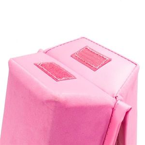8 Feet Pink Plain Flannelette and PVC Folding Balance Beam for Young Gymnasts and Cheerleaders Training - Product Image 6