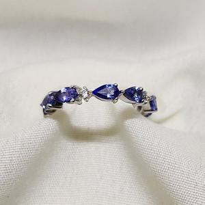 Natural Tanzanite <b>Ring</b> Dainty Gemstone Jewelry For Women December Birthstone Everyday Statement Gift <b>Ring</b> - Product Image 5