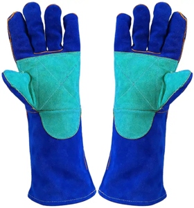 Guantes de Seguridad de Cuero para Soldadura Industrial y de Construcción, Resistentes a Vibraciones y Calor, de Alto Rendimiento - Product Image 5