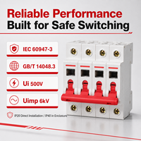 Interrupteur d'isolement visible CDH6 1P 2P 3P 4P 20A-125A AC230V 400V 35mm Rail DIN, interrupteur-sectionneur de charge