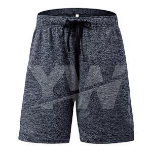 ¡Novedad de 2022! Pantalones cortos de gimnasio personalizados para hombre, cintura ajustable con cordones, patrón sólido, estilo informal - Product Image 4