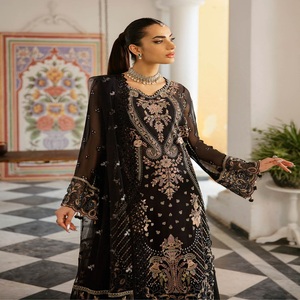 Ramsha Volume Dastak, colección de gasa de 3 piezas para mujer para fiestas, bodas y festivales, ocasiones especiales, ropa India pakistaní - Product Image 2