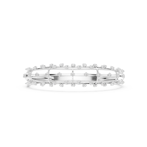 Multi Row Cage Diamond <b>Gold</b> <b>Bangle</b> 9K 10K 14K 18K <b>Solid</b> Yellow <b>Gold</b> Lab Grown CVD Diamond VVS DEF Openwork Lattice Bracelets - Product Image 6