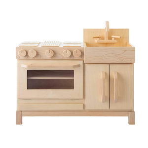 Cocina de Juguete de Madera para Niños, Juego de Cocina Infantil Natural, Venta al por Mayor, Fábrica en Vietnam, Precios Competitivos - Product Image 3