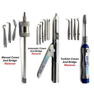 Kit de 3 outils de retrait automatique de couronnes et bridges dentaires, instruments de dentisterie restauratrice réutilisables BY DMD - Product Image 1