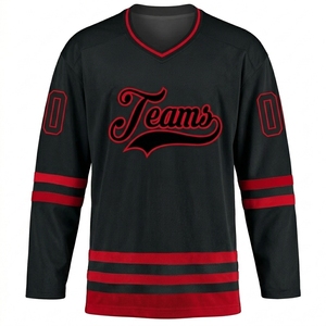 Jersey de Hockey sobre Hielo Sublimado Personalizado, Uniforme de Equipo OEM, Camiseta de Hockey Personalizada con Nombre, Número y Logotipo, Venta al Por Mayor - Product Image 2