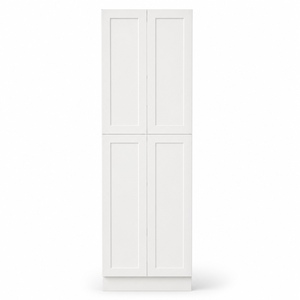 Gabinete de Despensa de 30 Pulgadas de Alto, Estilo Shaker Blanco de 96 Pulgadas de Alto y 24 Pulgadas de Profundidad, RTA, Venta al por Mayor, Fábrica de Vietnam, Marca Privada - Product Image 1