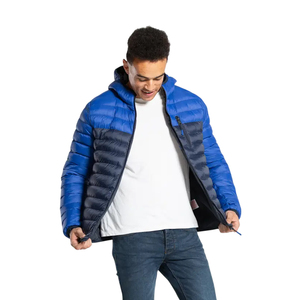 เสื้อแจ็คเก็ตพัฟเฟอร์น้ำหนักเบาสำหรับผู้ชาย ลดราคาพิเศษ สกรีนโลโก้ได้ กันน้ำ บุผ้านวม ใส่ได้ในฤดูหนาว พับเก็บได้ แฟชั่นเสื้อแจ็คเก็ตอุ่นๆ สำหรับฤดูหนาว - Product Image 4