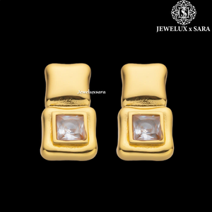 Double Halo Moissanite Diamond Earrings in White Gold Plated Silver Luxury Bridal Jewelry for Party and Wedding Use - Product Image 1