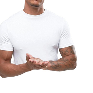 T-shirt blanc de haute qualité pour homme, en coton, style streetwear, coupe oversize à épaules tombantes, personnalisable avec logo, tissu épais - Product Image 6