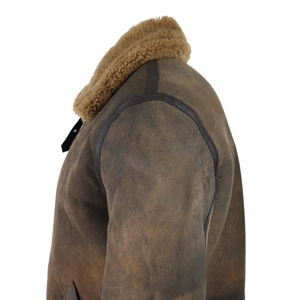Premium Quality Men Leather Fur Jacket <b>Thick</b> <b>Winter</b> <b>Coat</b> Luxury Design OEM ODM Manufacturing Wholesale Export Apparel - Product Image 4