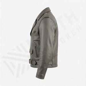 Veste de moto en cuir véritable pour homme de qualité supérieure, nouvelle arrivée, vestes de moto d'hiver, protections amovibles, personnalisables - Product Image 3