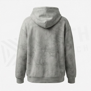 Sweat-shirt à capuche personnalisé en gros, design hiver, couleur pigmentée, effet soleil délavé, respirant, pour hommes et femmes, vêtements de sport - Product Image 2