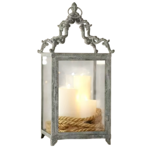 Juego de portavelas de hierro con velas con notas musicales para decoración navideña del hogar, patrones recortados, linterna con luz LED sin llama - Product Image 5