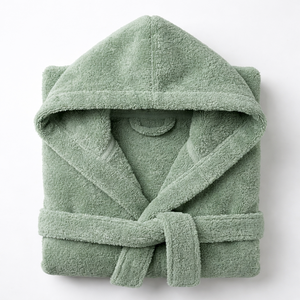 Albornoz con Capucha de Algodón Orgánico para Bebé, Toalla Suave Ecológica para Niños, Albornoz de Lujo Absorbente para Niños Pequeños, Set de Regalo para Baño - Product Image 3