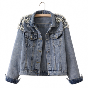2026 Spring Fashion Jean <b>Jacket</b> Women Coats Fall Clothing <b>Long</b> <b>Denim</b> <b>Jacket</b> Ladies Casual Streetwear Outerwear - Product Image 1