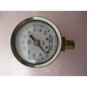 เครื่องวัดความดัน AMAT 3310-01259 ขนาด 1.5 นิ้ว เส้นผ่านศูนย์กลาง 0-100PSI - อุปกรณ์และอะไหล่เซมิคอนดักเตอร์ระดับโลกที่เชื่อถือได้ - Product Image 1