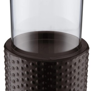 Porte-bougies de sol en métal argenté de luxe, design vague organique, sculpté, élégant, grand centre de table métallique pour bougies - Product Image 2