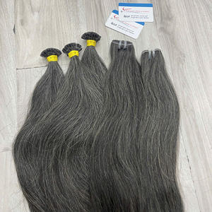 Extensiones de Cabello Humano Vietnamita Gris Premium, Paquetes de Cabello Gris al por Mayor, Calidad de Salón - Product Image 2