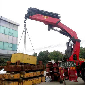 37.5 טון בנייה הידראולי מפרק משאית טלסקופית בום רכוב עם לתפוס מנוף דלי למכירה - Product Image 5