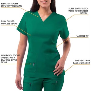 Uniformes de Enfermería Personalizados de Alta Calidad para Hospital/Fábrica, Diseño Nuevo y Moderno, Uniformes Médicos para Mujer - Product Image 2