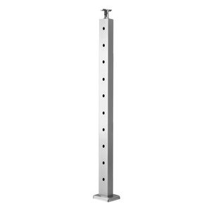 Montante per Corrimano in Cavo d'Acciaio Inossidabile 36x1x2 Pollici, Montanti per Scale da Esterno 1 Pezzo con Picchetti Pre-Forati - Product Image 5