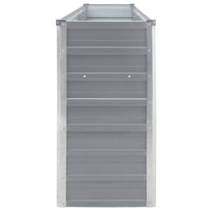 Macetas Grandes y Resistentes de Acero Galvanizado Gris para Jardín Elevado - Product Image 4