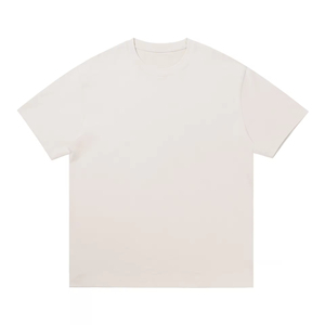 T-shirt pour homme de haute qualité, 100% coton, poids lourd, manches courtes, coupe ample, logo personnalisé, tissu tricoté respirant et écologique - Product Image 5