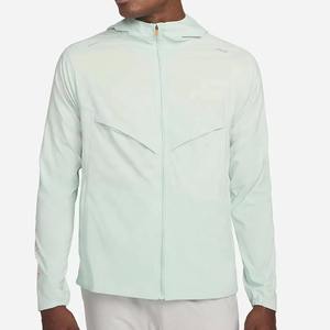 Chaqueta Cortavientos Ligera Personalizada para Hombre, con Capucha, Impermeable, Ropa Deportiva para Exteriores, Transpirable, Verde Menta, Chaqueta de Entrenamiento para Gimnasio - Product Image 1