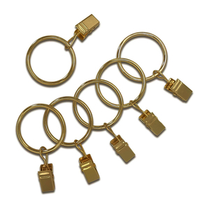 Wholesale Antique Brass <b>Curtain</b> Ring <b>With</b> Eyelet Heavy Duty Metal Drapery Rings Vintage Bronze Drape Sliding Loop Rings For Sale - Product Image 3