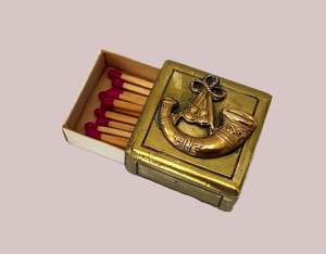 Couvre-allumettes en laiton artisanal, manchon décoratif pour allumettes, boîte à allumettes sécurisée - Product Image 4