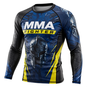 Producto Más Vendido, Rashguard Deportivo Personalizado de Jiu Jitsu, Rashguard de Compresión de Manga Larga para Hombre, Rashguard de Jiu Jitsu para MMA - Product Image 1