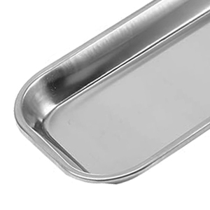 2 Bandejas Quirúrgicas Manuales de Acero Inoxidable 201 con Certificación CE, Organizador de Instrumentos Dentales, Soporte Metálico Esterilizado - Product Image 3