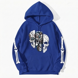 Sudadera con Capucha Personalizada con Estampado Gráfico, Ecológica, Transpirable, Estilo Urbano, de Poliéster y Felpa para Hombre - Product Image 2