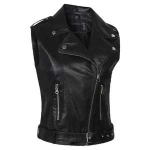 Gilet de moto en cuir personnalisé pour homme, coupe-vent, grande taille, gilet de sécurité professionnel pour la conduite, imperméable et respirant - Product Image 3
