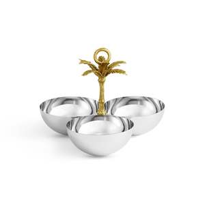 Colección Ramzan, Decoración Artística de Metal Pulido de Lujo, Nuevo Diseño de Lujo, Tazón para Servir Nueces y Dátiles para Fiestas, Kayna Export - Product Image 3