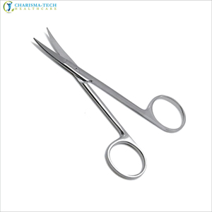 Tijeras Iris Premium de 11.5cm, Juego Recto y Curvo, Acero Inoxidable, Instrumentos Dentales, Oftalmológicos y de Microcirugía, Certificación CE ISO - Product Image 6