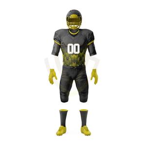 Uniformes de football américain personnalisés fabriqués avec des matériaux d'origine, 100 % polyester, prix bas, vêtements de football américain. - Product Image 3