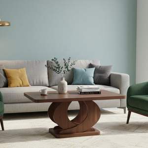 Elegante Mesa de Centro de Madera con Acabado Natural, Construcción Robusta y Diseño Contemporáneo - Product Image 2