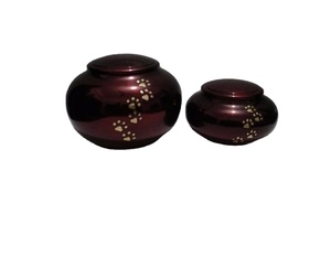 Urnes souvenir imprimer urne commémorative cendres urne de crémation en métal couleur personnalisée Standard taille personnalisée avec patte - Product Image 1