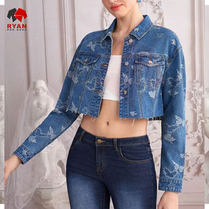 Ryan Pro Gear <b>Customized</b> <b>Denim</b> <b>Jacket</b> For Women Breathable and Comfortable Fabric with <b>Customized</b> Logo OEM Design - Product Image 3