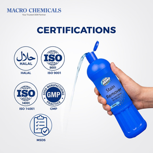 น้ำยาขจัดคราบสูตรเข้มข้นสำหรับคราบไขมันฝังแน่นบนผ้าและเสื้อผ้า ยี่ห้อ OEM จากผู้ขายยอดนิยมในมาเลเซีย สีฟ้า - Product Image 5