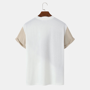 Camiseta de Hombre de Algodón Premium, Manga Corta, Cuello Redondo, Informal, Cómoda, Transpirable, Ligera, Ropa de Moda para Uso Diario - Product Image 2