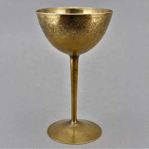 Calice décoratif en laiton, gobelet artisanal, tasse à boire de style antique, vaisselle vintage, décoration médiévale, élégant et classique - Product Image 5