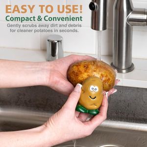 Brosse à pommes de terre Spud Dude, gadget de cuisine mignon, compatible lave-vaisselle, éplucheur de fruits et légumes, nettoyeur de produits frais - Product Image 3